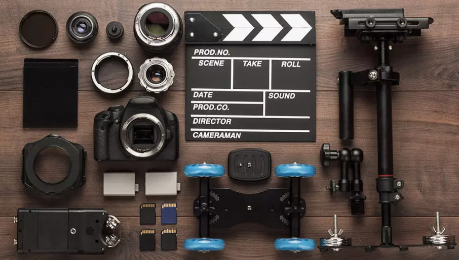 What basic equipment are used for Video production